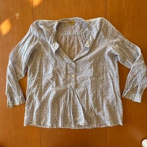 Roberta Roller Rabbit L Patterned Popover Women's Lightweight Cotton Top